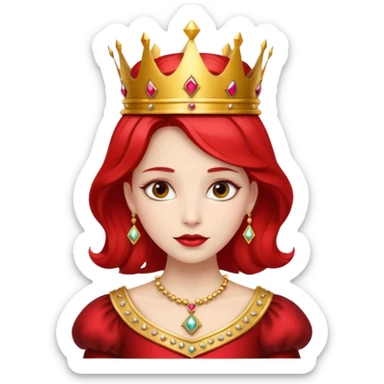 red queen in alice wonderland sticker