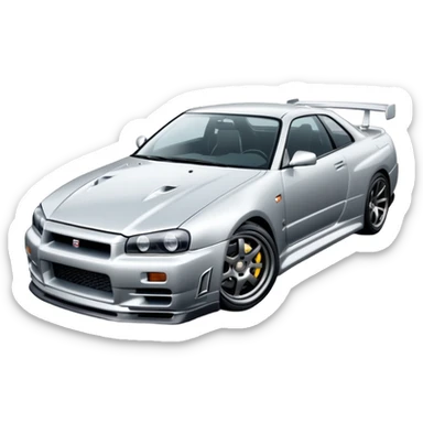 car Nissan Skyline GT-R R34 1999  sticker