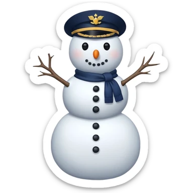 Special Navy Warfare snowman sticker