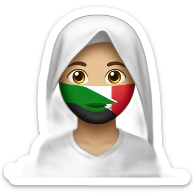 Tunisian with Palestine flag sticker