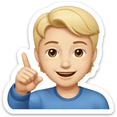 winking smirking pointing sticker