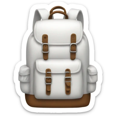 white backpack sticker