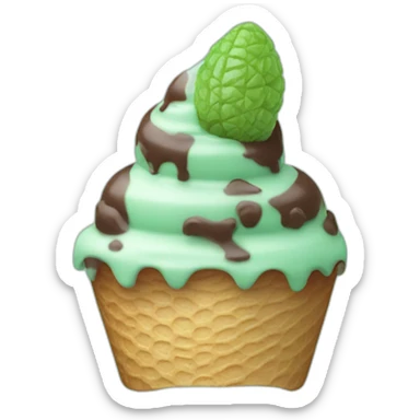 mint--ice-cream-with-chocolate-chips sticker