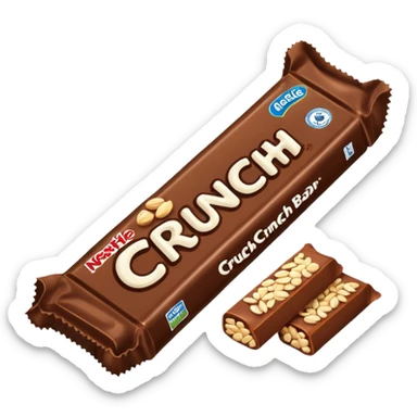 Nestle crunch bar emoji sticker
