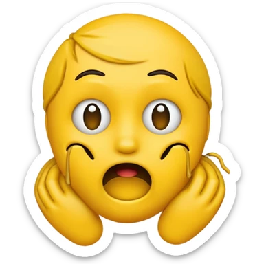 Strangling emoji sticker