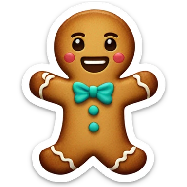 Gingerbread man cute  sticker