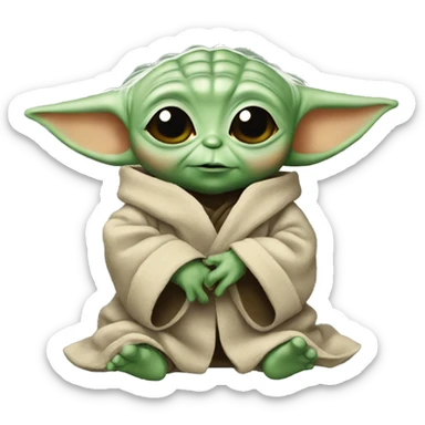 Baby Yoda gift sticker