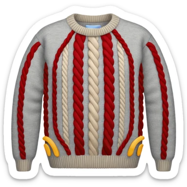 grey wool sweater sticker