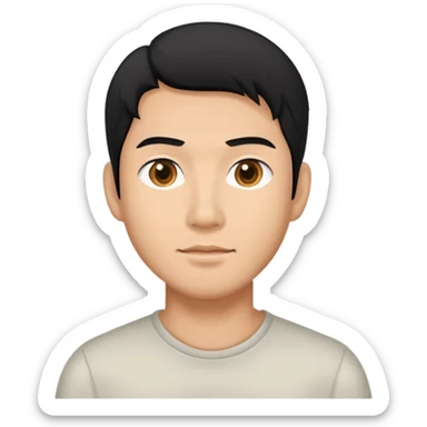 Do violence blackhair Asian man sticker