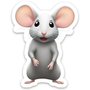 Mice in a field sticker