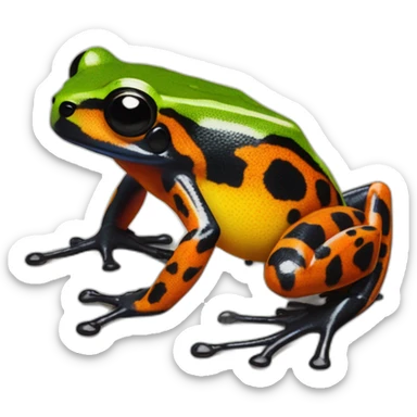 Dart frog oophaga pumilio sticker