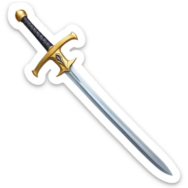 a sharp sword with metallic blade, kılıç sticker