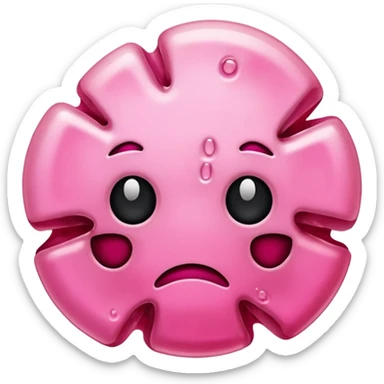 pink cellular dead skin without face sticker