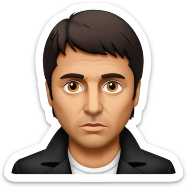 Tony Montana with a scar
 sticker