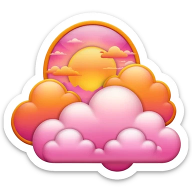 Sunset clouds  sticker