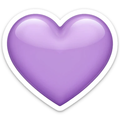 Lilac heart sticker