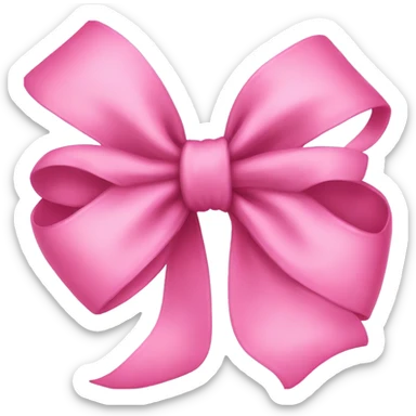 Pink bow sticker