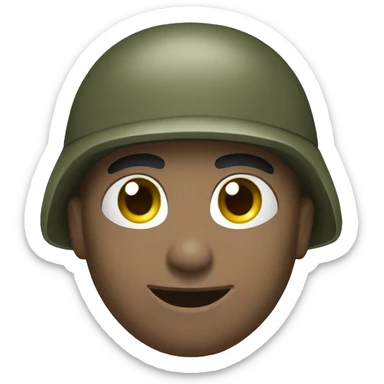 Salute army white sticker