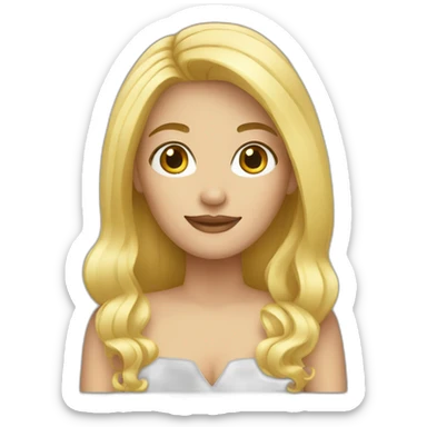 Blonde sticker