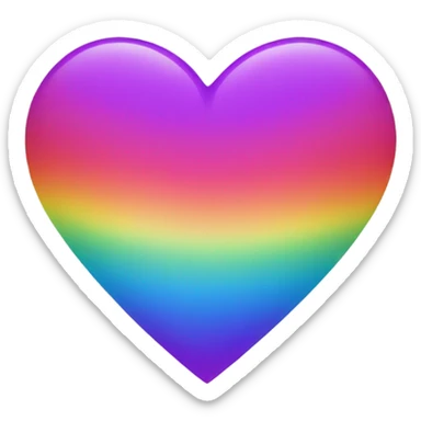 Rainbow Heart sticker