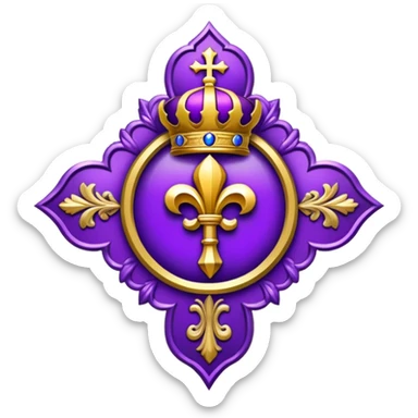 Archibishop emblem violet sticker