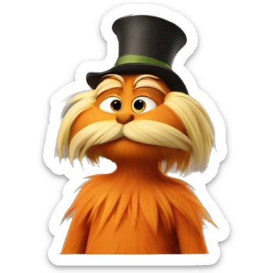 Lorax emoji sticker