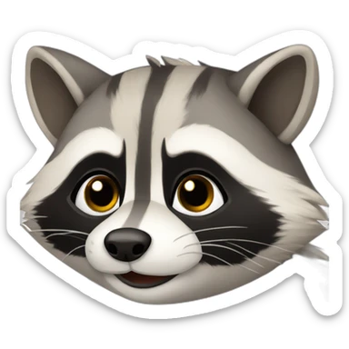 Cute raccoon  sticker