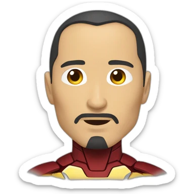 SuperHero Kazakh man like_ironman_style sticker