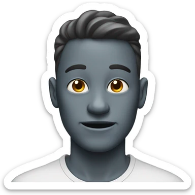 shaking head no sticker