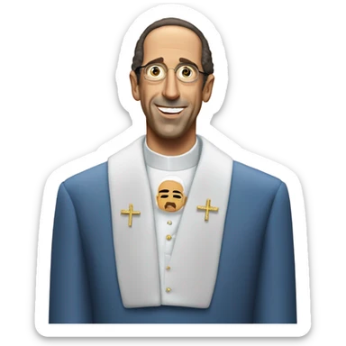Jerry Seinfeld being baptized by Snoop Dogg sticker