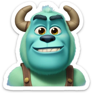 "Sulley" Sullivan de toy story enojado sticker