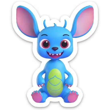 stitch from lilo & stitch sticker