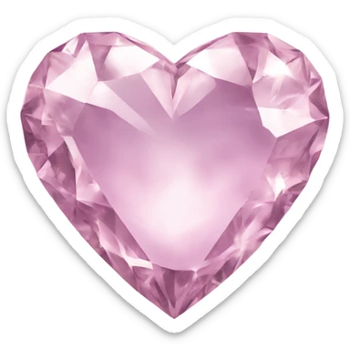 Dimond heart sticker