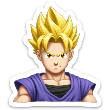Teen gohan super sayain 3 sticker