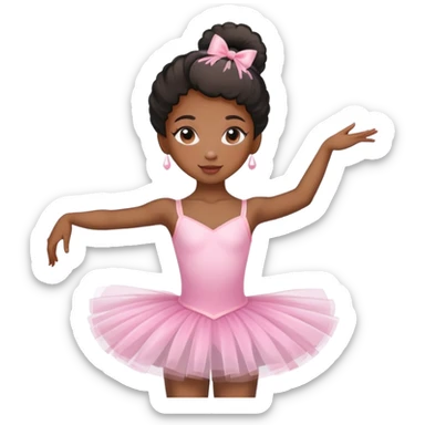 black girl ballerina  sticker