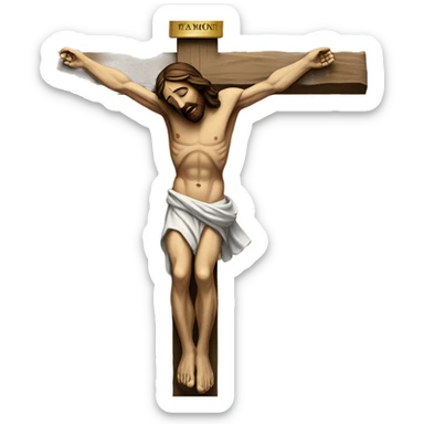 Jesus Christ on the cross sticker