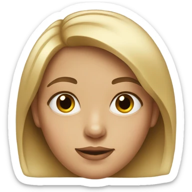 realistic portrait of girl sticker