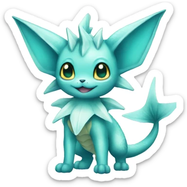 Vaporeon full body sticker