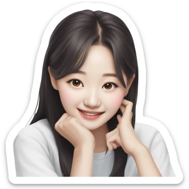 Jang wonyoung asian kpop cute girl  sticker