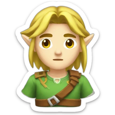 Link zelda sleep sticker