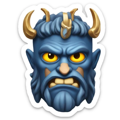 Hades 3D trop puissant sticker