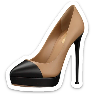 VALENTINO Tan-go PLATFORM PUMP black sticker