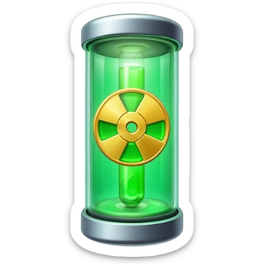Uranium like inside a tube that we see on tiktok sticker
