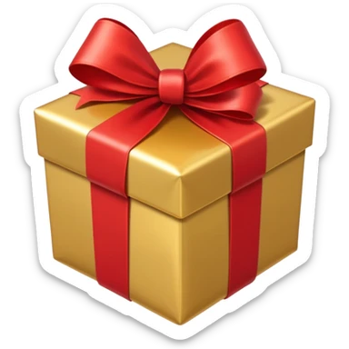 christmas present sticker