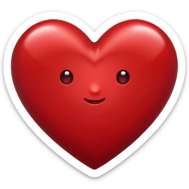 dark red heart emoji sticker