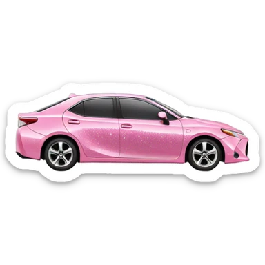 Pink Toyota XSE with glitter  sticker