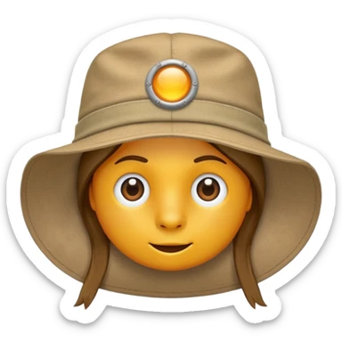 safari hat sticker
