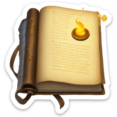 Magic spell book sticker