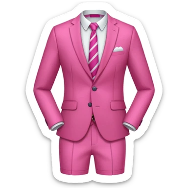 Rugby Fashion sort suit pink without man sticker