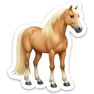 Palomino horse sticker